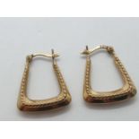 9ct Horseshoe EARRINGS.