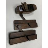 3 x Antique wooden craftsman's PLANES.