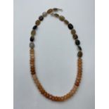 Moonstone Gemstone Beaded Necklace, length 47cm
