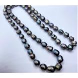 South Sea Baroque PEARL NECKLACE. 134.45g. 80cm