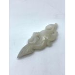 Chinese white jade artefact, 34g weight and 8.5cm tall