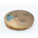 Vintage Stratton COMPACT, as new with decorated lid.