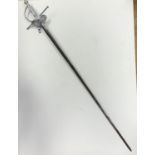 Ornate handled RAPIER. Full Hilt. overall length 105cm