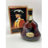 Bottle of 1970s Cognac Hennessy X.O. in limited edition original box