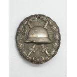 WW1 Imperial German Silver Wound Badge. Awarded for being wounded 3-4 times.