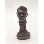 German Nazi stamp with Hitler head, 8cm tall