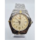 Breitling Wings gent watch stainless steel with 34mm case twist bezel, automatic