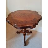 Pair of reproduction occasional tables (2) H58 Diameter 54cm