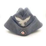 WW2 German Luftwaffe Enlisted Mans-Nco?s Side Cap. Dated 1941 with a Berlin Makers Mark.