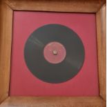 Framed 78RPM record of Caruso (W47CM)