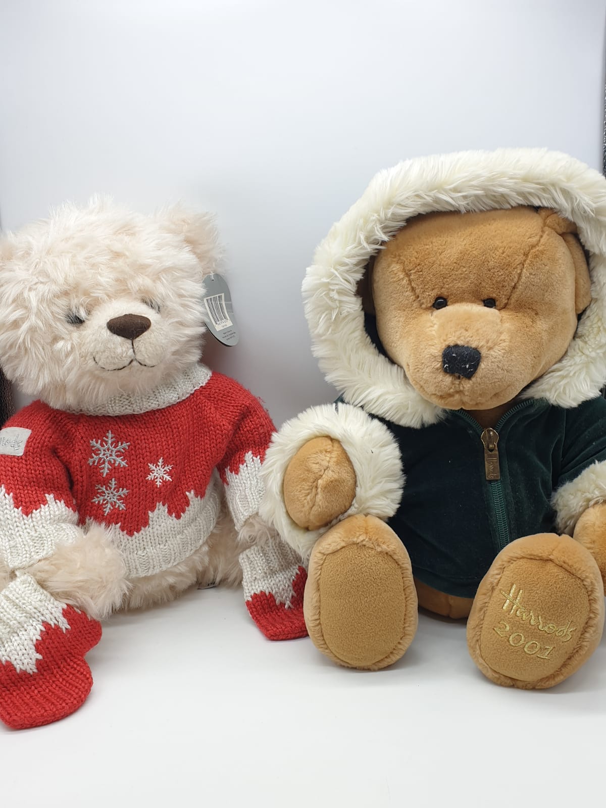 2 Harrods Teddy Bears 2001&2008 approx 40cms, very collectible