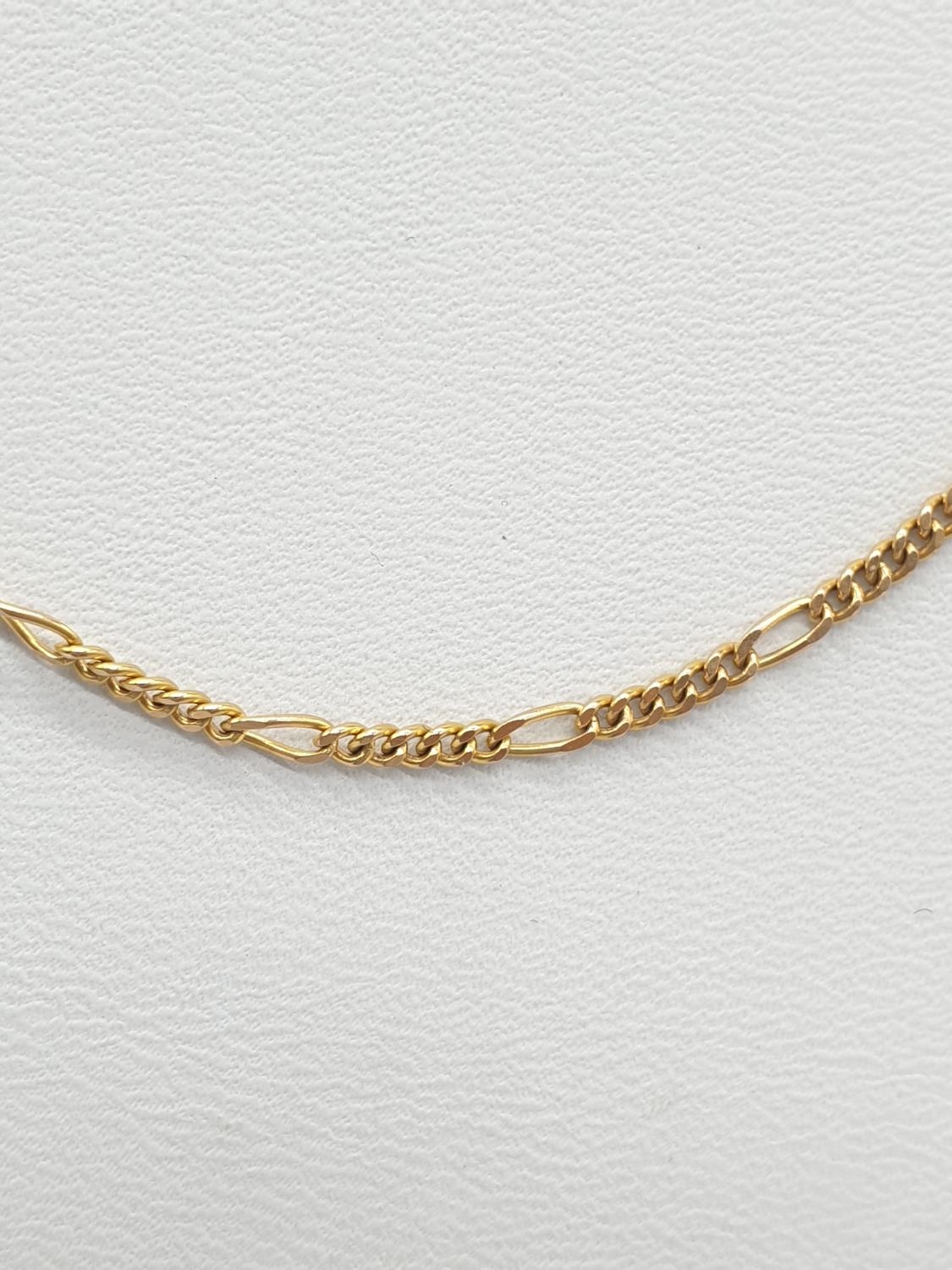 40cm 9ct gold neck chain weight 3gm. - Image 2 of 3