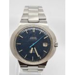 OMEGA Automatic Geneve Dynamic gent watch, oval navy face 45x35mm