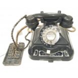 1930s/40s Dial up telephone with extension, exchange switch and numbers drawer. Very collectable,