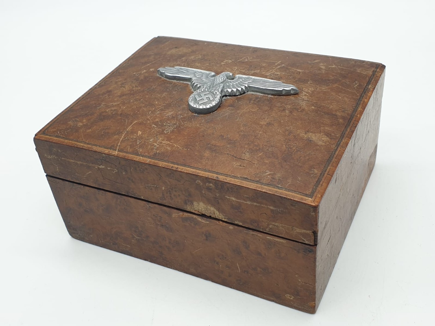 WW2 Trinket Box with a German Eagle on the lid. - Image 2 of 5