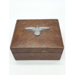 WW2 Trinket Box with a German Eagle on the lid.