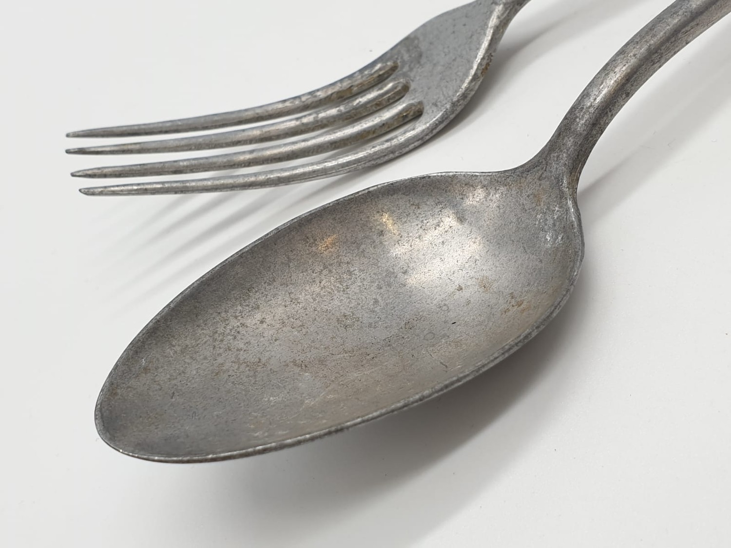 WW2 Waffen SS Fork & Spoon from the Guards Canteen, Buchenwald. - Image 3 of 3