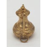 Vintage 9ct gold charm/pendant of a coffee pot, weight 8.7g