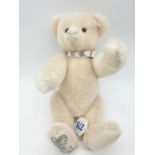 Steiff 2009 edition crystal collar bear approx 30cm in height.