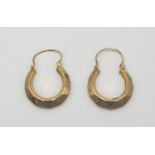 Vintage 9ct gold earrings , weight 1.5g