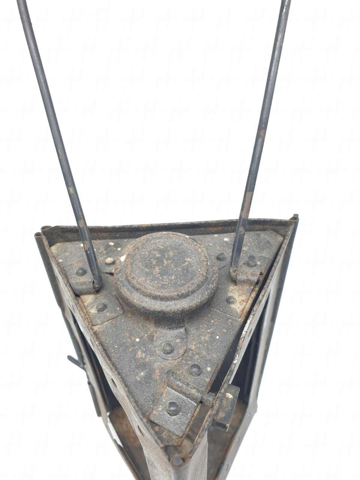 WW1 French Folding Bunker Lantern. (no glass) - Image 5 of 6