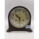 Bakerlight mantle clock made by Smiths of Enfield. 1930s/40s a/f.