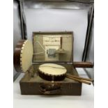Jetel Midget Portable Drum set with snare drum, Tom-Tom, Cymbal, Triangle with original drum stick