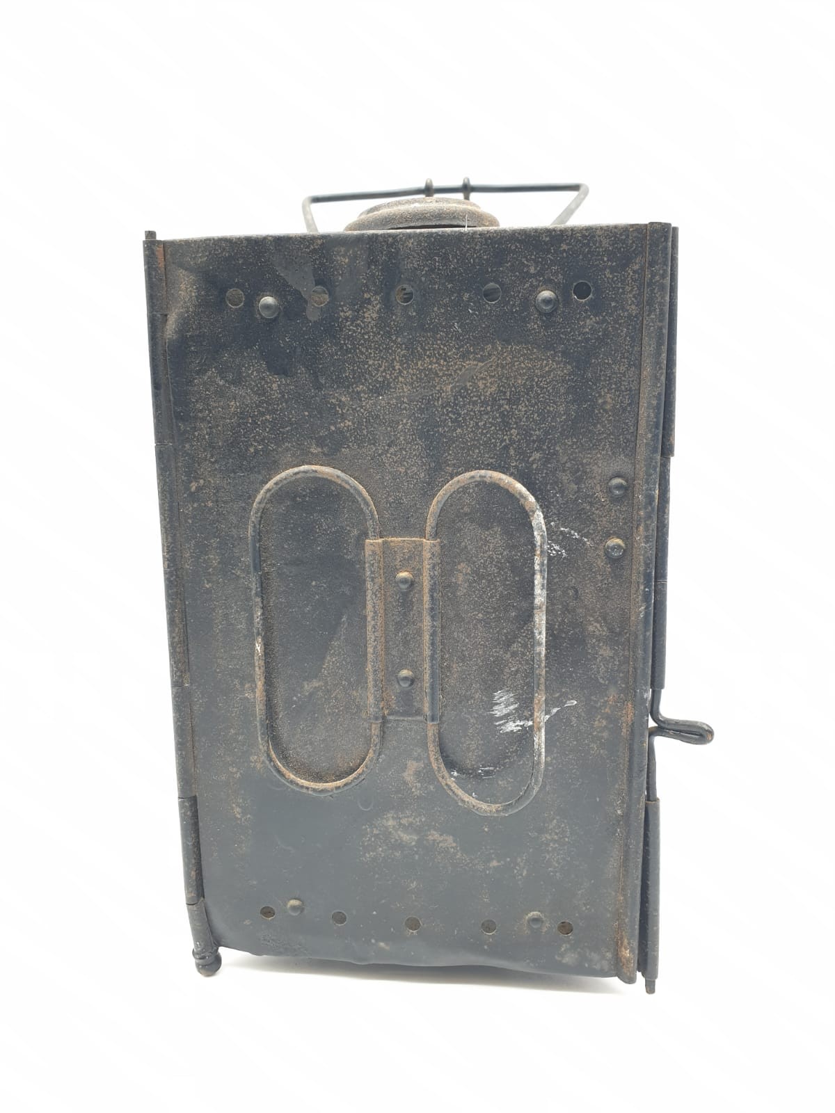 WW1 French Folding Bunker Lantern. (no glass) - Image 4 of 6