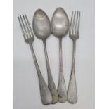 WW2 German 3rd Reich 2 x Forks and Spoons from a munition factory canteen.