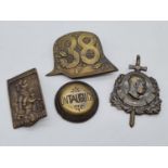4 x WW1 Austrian Campaign Pins.