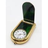 Dunhill Green Marbleised Travel Clock Limited Edition, New Used, in original packaging 6 x 3.6cm