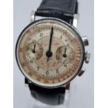 Vintage Omega chronometer gents watch with leather strap, 32mm case.