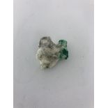 marble with emerald- display sample; weight 21.4g