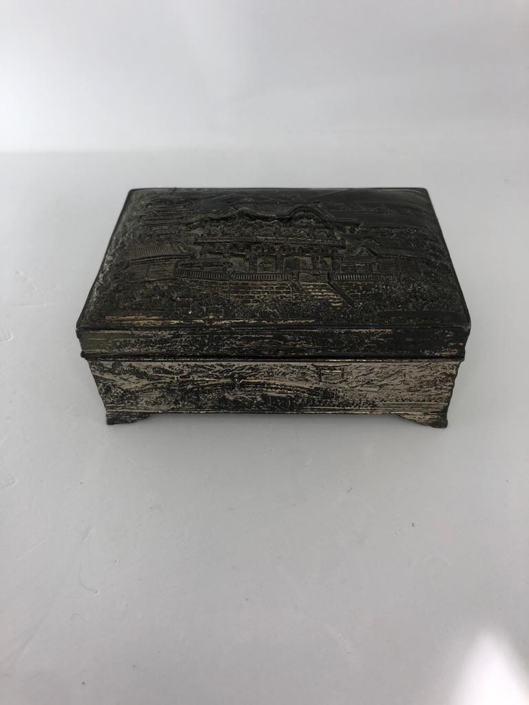 pewter box 10.5x8x4.2cm approximately - Image 4 of 5