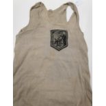 WW2 German 3rd Reich Sports Vest. With insignia of the Leibstandarte, SS Panzer Division.