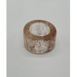 A real collector?s item, a very unusual Rutilated Rock Crystal (Quartz) ring.