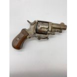 Belgium E.L.G. pocket revolver, 3.2 calibre. Needs repairing. Late 19th Century.