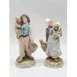 A Pair of Karl Ens Dutch Porcelain Figurines
