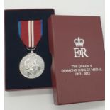 Queens Diamond Jubilee Medal. A replacement in original box.