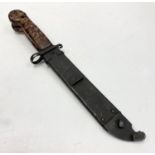 Gulf War Relic AK-47 Bayonet. A veteran?s bring back. The scabbard when conjoined with the blade