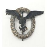 Luftwaffe Pilots Badge. I suspect that this may be an early 1960?s copy made from the original
