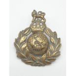 WW2 Royal Marine Cap Badge with hidden escape compass.
