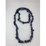 Lapis lazuli necklace around 73g and 31inches