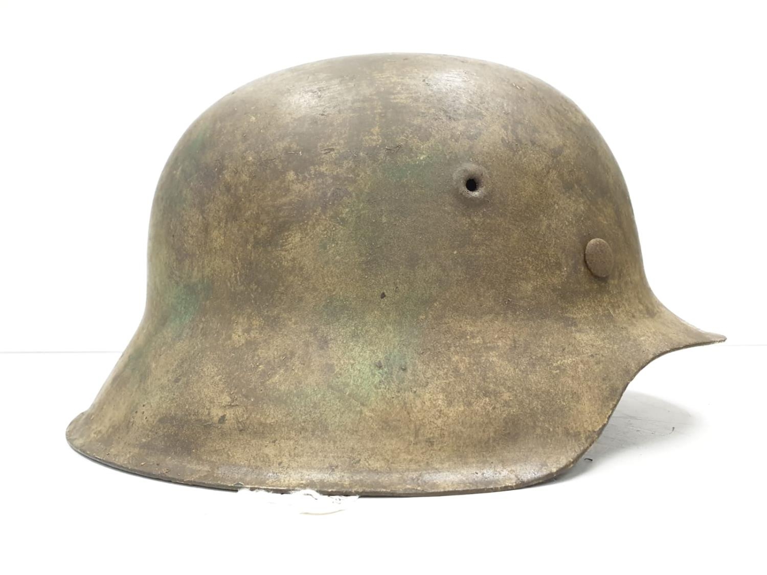 WW2 German M42 Normandy Helmet. This helmet is a typical post 1943 variant in slate grey workshop - Image 3 of 7