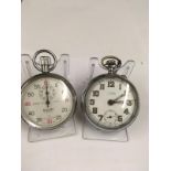 Vintage stopwatch & alarm pocket watch , AF