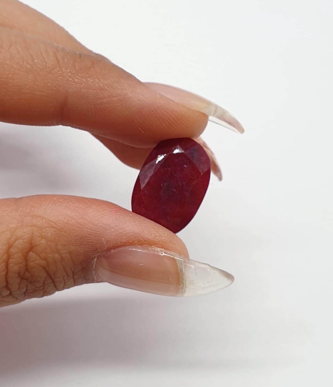 13.68ct Ruby Gemstone IDT CERTIFICATED - Image 4 of 5