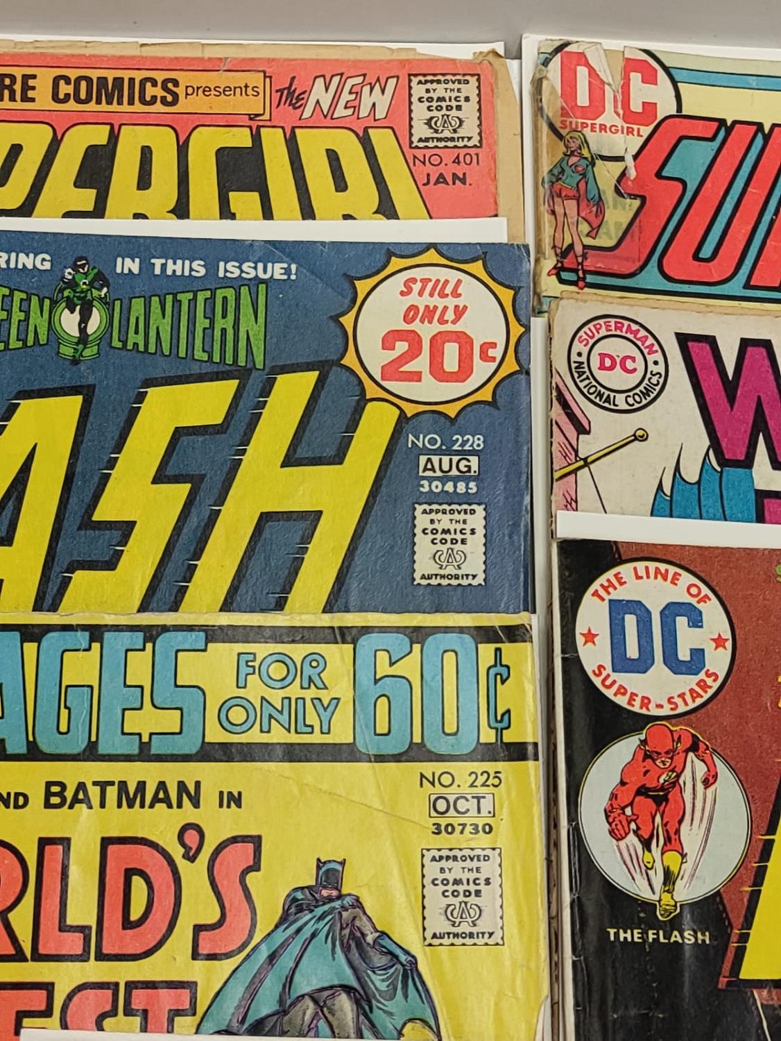 7 individually wrapped vintage DC comics, including 'World's Finest'. - Image 15 of 18