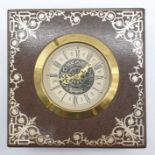 Vintage Mantle Wind-up Clock by Meccedes Phillip Skandetui Malmo, Swedish Designer. 10.5 x 10.5cm.