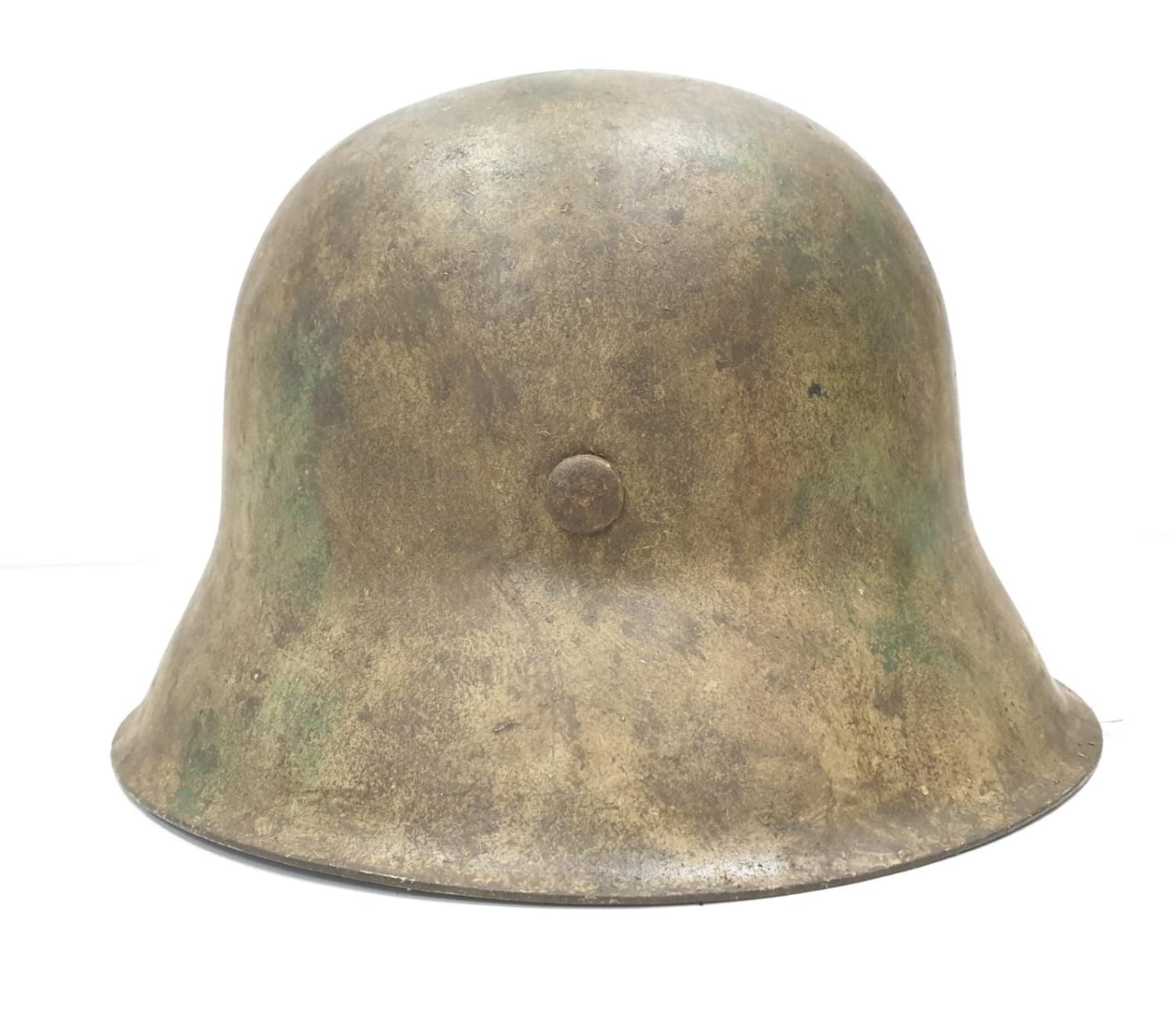 WW2 German M42 Normandy Helmet. This helmet is a typical post 1943 variant in slate grey workshop - Image 4 of 7