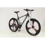 Mountain bike in orange and black 27 speed gears with 26" and 3 pin mag wheels (as new, never used)